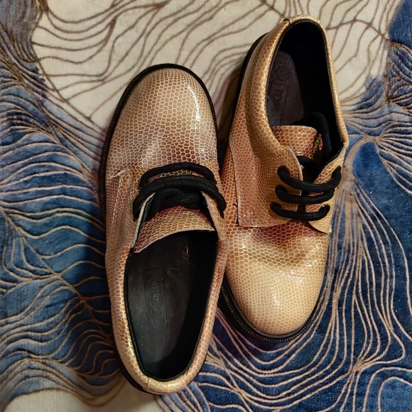 Topshop Kind Snakeskin Oxfords 37 Made in Spain - Picture 5 of 8